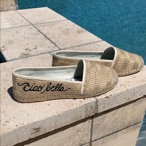 Gianni Bini Tan Espadrilles with Woven Texture